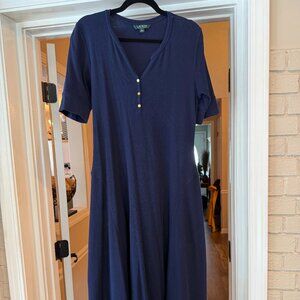 LAUREN BY RALPH LAUREN DRESS BULE SZ XL